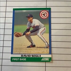 Score Baseball Card - David Segui